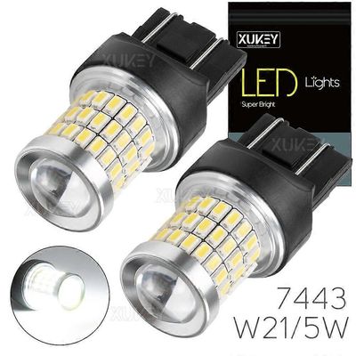 2x T20 580 LED DRL -seisontavalo Xenon valkoinen SMD Canbus-ajovalo W21/5W 7443 polttimot Pair-15 SMD