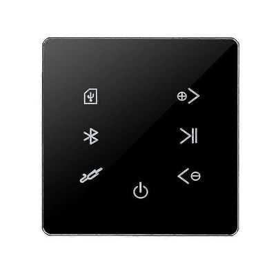 Bluetooth-vahvistin seinässä USB SD-kortti Musiikkipaneeli Tausta Stereo Hotel Restaurant (musta)