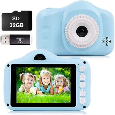 Xqday Børnekamera Legetøj Dual Lens Digital Selfie Kamera til 3-10 årige Børn Gaver til drenge og piger