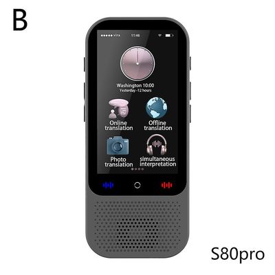 Kannettava S80 Älykäs kääntäjä Offline Ääni Valokuva Älykäs käännös S80pro