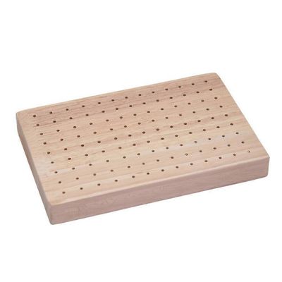 Puinen ruokavartaiden pidike Alkupala Hedelmäpoimintateline Ruokanäyttelypidike rei'illä Beige 15X10cm