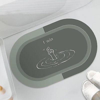 Aoweisia Top Super absorberende badegulv mat Grøn 1 50X80cm