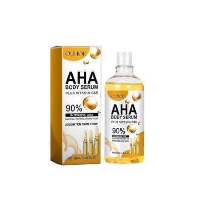 Ouhoe Fruit Acid Facial Body Essence -sarja, kosteuttava, kosteuttava, kirkastava ja kiinteyttävä suksi