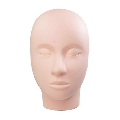 Qinfen Lash Mannequin Head, Øvelse Træning Hoved, til Make Up og Lash Extention, Kosmetologi Dukke Face Head, soft-touch Gummi
