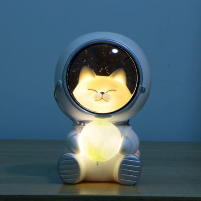 Heytea Galaxy Guardian Led Night Light, Astronautti Ulkoavaruus Cat Moon koristevalo, Lasten lelu