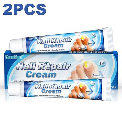 Mylight 1/2pcs Nail Repair Cream Balm Onychomycosis Soft Nail Removal Toe Nail Anti Fungus Salve 20g 2 stk.