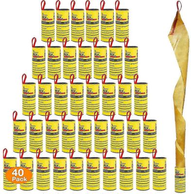 (40 rullaa) Kärpäsloukku Paperikärpästen tappaja nurinpäin Käytä kärpäsiä, hyttysiä ja muita lentäviä hyönteisiä o