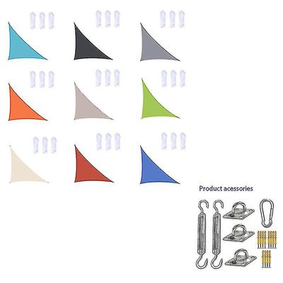 3x3x4.3m/4x4x5.7m/5x5x7.1m Vedenpitävä Aurinkovarjo Purjekolmio Puutarha patiolle Ulkona Awings Katos Uima-allas Awning Camping Lisävarusteiden kii...