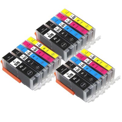 3 5 mustekasettia Korvaamaan Canon SGI-570 & CLI-571 Yhteensopiva/muu kuin OEM Go Inks (15 mustetta) Musta/Syaani/Magenta