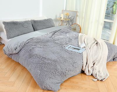 Aoweisia 6 farver super varme og bløde tæpper Lys grå 150cm*200cm
