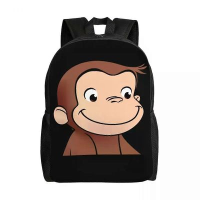 Reppu 302Hs Utelias George on kaikki sydän reput naisille miehille koululaisille kirjalaukku sopii kannettavaan tietokoneeseen apina TV-sarjan lauk...