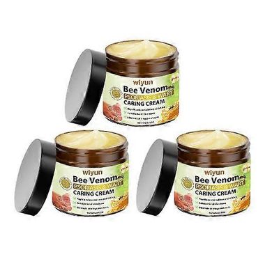 3kpl 60g Bee Venom Skin Treatment Cream hellävarainen kivuton psoriaasin ja syylän poistovoide naisille miehille