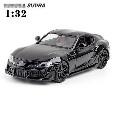 1:32 Supra Alloy -automalli Painevalettu lelu pienoisajoneuvon kopio kokoelmaan 4 ovea voidaan avata Pojan lahjat Musta