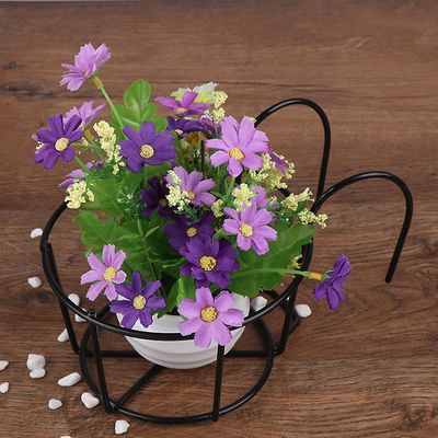 Plant Pot Rack Udendørs Hængende Plante Jernstativer Hegn Balkon Rund Blomsterpotte Haveforsyninger //////////