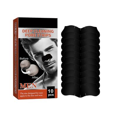 Unbrand Miesten syväpuhdistavat huokosnauhat, bambuhiili, syväpuhdistus kaikille ihotyypeille nenälle ja kasvoille 10PCS