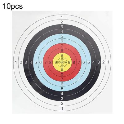 Bigougem 10kpl/setti 60x60cm koko rengasnuoli jousiammunta harjoitus jousiammunta kohdepaperi