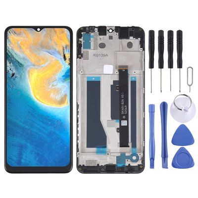 Oem Lcd + kosketusnäyttö kehyksellä Zte Blade A71 A7030 2021 Musta