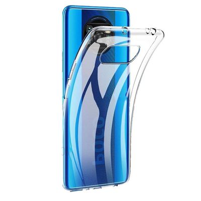 Akami Hull For Xiaomi Poco X3 Nfc, Høj kvalitet Silikone beskyttende cover, Gennemsigtig