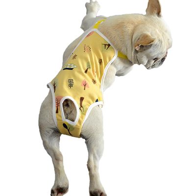 Pet Sanitær Bukser Justerbar Band Menstruasjon Shorts Vaskbar Hund Bleie Pet Fysiologiske Bukser For Innendørs Gul XL