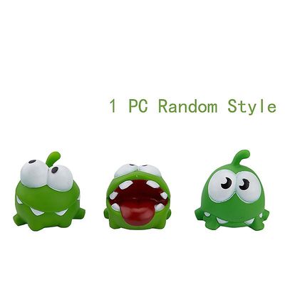 Rep Groda Vinyl Gummi Spel Docka Om Nom Godis Gulping Monster Leksaker Figur Shytmv 1 PC Random color