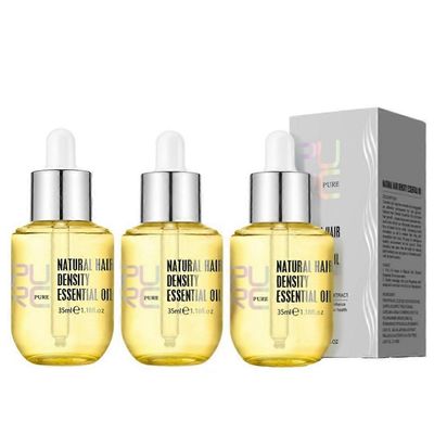 3kpl PURC Ginger Essence Hair Growth Products Fast Regrowth Oil Anti-Loss Treatment