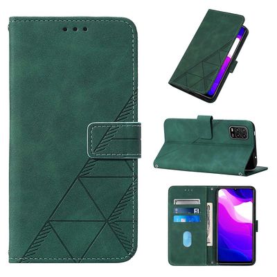 Gangxun Kompatibel med Xiaomi Mi 10 Lite 5g etui læder folio cover tegnebog magnetisk premium etui coque grøn
