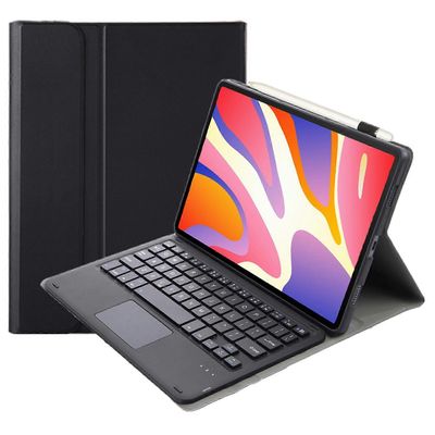 Huawei MatePad 11.5 -suojakotelolle irrotettavalla Bluetooth-näppäimistöllä pudotusta estävä nahkainen jalustan kansi Musta With Touchpad No Backlit