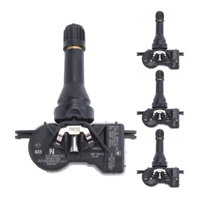 4kpl TPMS-rengaspaineanturi 407004CB0B Nissan Qashqai J10 J11 X-Trail NV200 Leaf Juke Note -mallille musta
