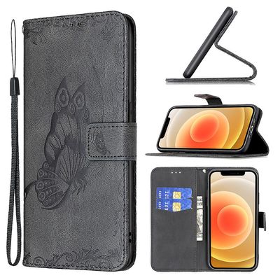 Foxdock Etui til iphone 11 Black Butterfly Mobile Taske