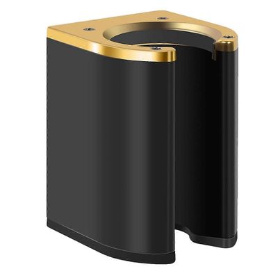 Seinäteline pidike , hiustenkuivaajan pidike, universaali kiharrin järjestäjän pidike kylpyhuoneen turhamaisuuteen Musta kulta