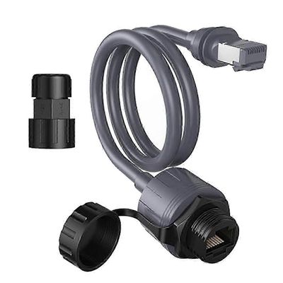 Mini Starlink Ethernet -sovitin Gen 3 vedenpitävällä RJ45-liitinkaapelin jatkeella parantaa liitettävyyttä Harmaa