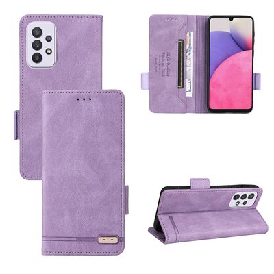 Gangxun Etui til Samsung Galaxy A33 5g læderetui Folio Flip med kreditkortspor Etui Coque Lilla