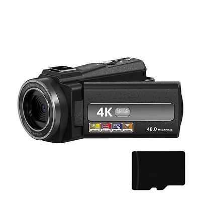 INF-videokamera 4K / 48MP / 16x zoom / IR-yönäkö / kaukosäädin / 32 Gt: n kortti