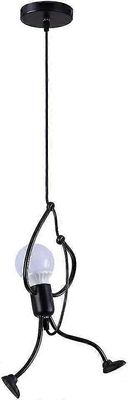 Olohuone Kattokruunu E27 Iron People Lasten makuuhuone Kattokruunu, Luova sarjakuva Olohuone kattokruunu, riippuva valaisin makuuhuoneeseen Livin