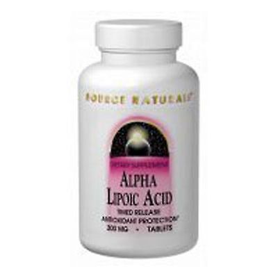 Source Naturals Lähde Naturals Alpha Lipoic Caps, 300 mg, 120 korkkia (1 kpl pakkaus)