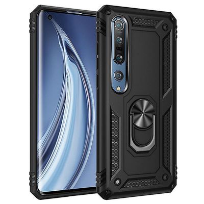 Shockproof rustning sag for xiaomi 9se med støttefod all inclusive dække sort rpc3092