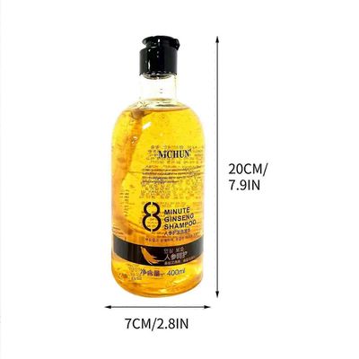 Ginseng-uute ravitseva shampoo 8+ minuutin ginseng-shampoo hiusten kasvua estävä shampoo miehille ja naisille 400ML