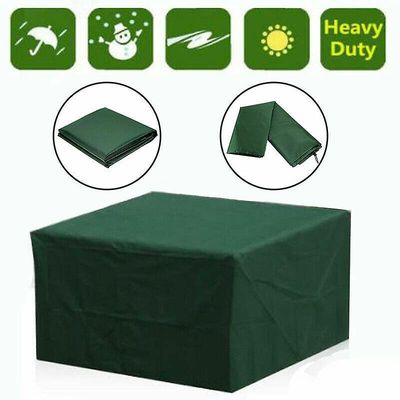 Vandtæt Havehaven Møbler Cover Udendørs Rattan Table Cube Sædebetræk 126*126*74cm