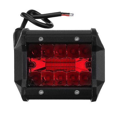 2x 4 tuuman punainen led-työvalopalkki, joka ajaa sumuvaloa offroad-kuorma-autovene