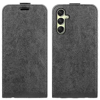 Pystysuora läppänahkakotelo R64-mallipuhelimeen Musta For Samsung Galaxy A16 5G