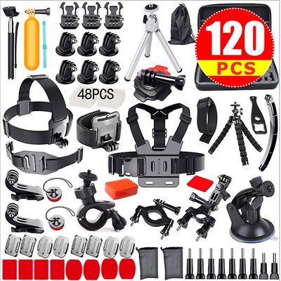 Gangxun Action Kamera Tilbehør Kit 120-i-1 Sæt Kombination Gopro Hero10 9 8 7 6 5 4 3 2 1 3 + Xiaoyi / Mountain Dog Series Dji Osmo Pocket Kamera P...