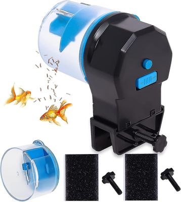 Automatisk Fish Feeder, Electric Auto Fish Food Timer Dispenser For Aquarium eller Small Fish Turtle Tank, fuktsikker Auto Fôring på ferie &; Weeke
