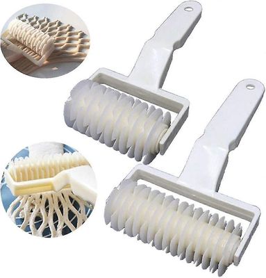 2 Tailles Wenxiaw Roulette a Losange Rouleau Ptisserie en Treillis Pizza Lattice Rouleau Creative Pte Pain Roulette Patisserie Cookie Pie de Cui