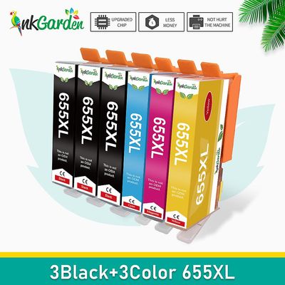 Swees Kompatibel HP 655 hp655 blækpatron TIL HP deskjet 3525 4615 4625 5525 6525 CZ109 CZ110 CZ111 CA112 6Stk