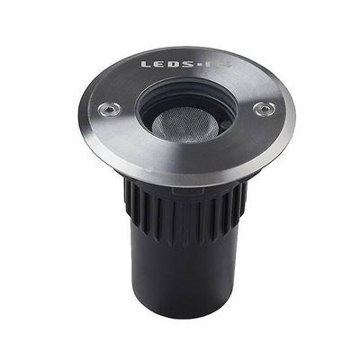 LEDS-C4 Lighting Gea Udendørs LED Forsænket Ground Uplight rustfrit stål poleret 8,5 cm 240lm 10deg. 3000K IP67