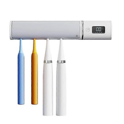 Hammasharjan puhdistusaine ja pidike, 2000mah ladattava akku, digitaalinen aikahammasharja Smart Air Dryer -toiminto. (valkoinen)