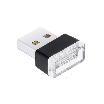 Aoweisia Mini Usb led neonlys til bilinteriør Hvid 20MM*16MM*8MM