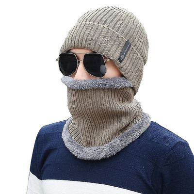 Herre Hue Vinter varme hatte khaki
