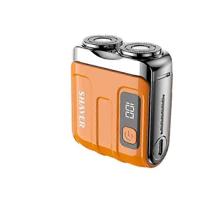 Matka sähköinen parranajokone miehille Kaksinkertainen kelluva magneettinen teräpää Kannettava partaveitsi Ladattava MINI pyörivä sähköinen partako...