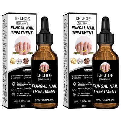 Kynsienineste harmaille kynsille Epätasaiset värit Kynsi, Nopeasti imeytyvä kynsiä vahvistava neste, Miehille Naisille 30ml 2pcs